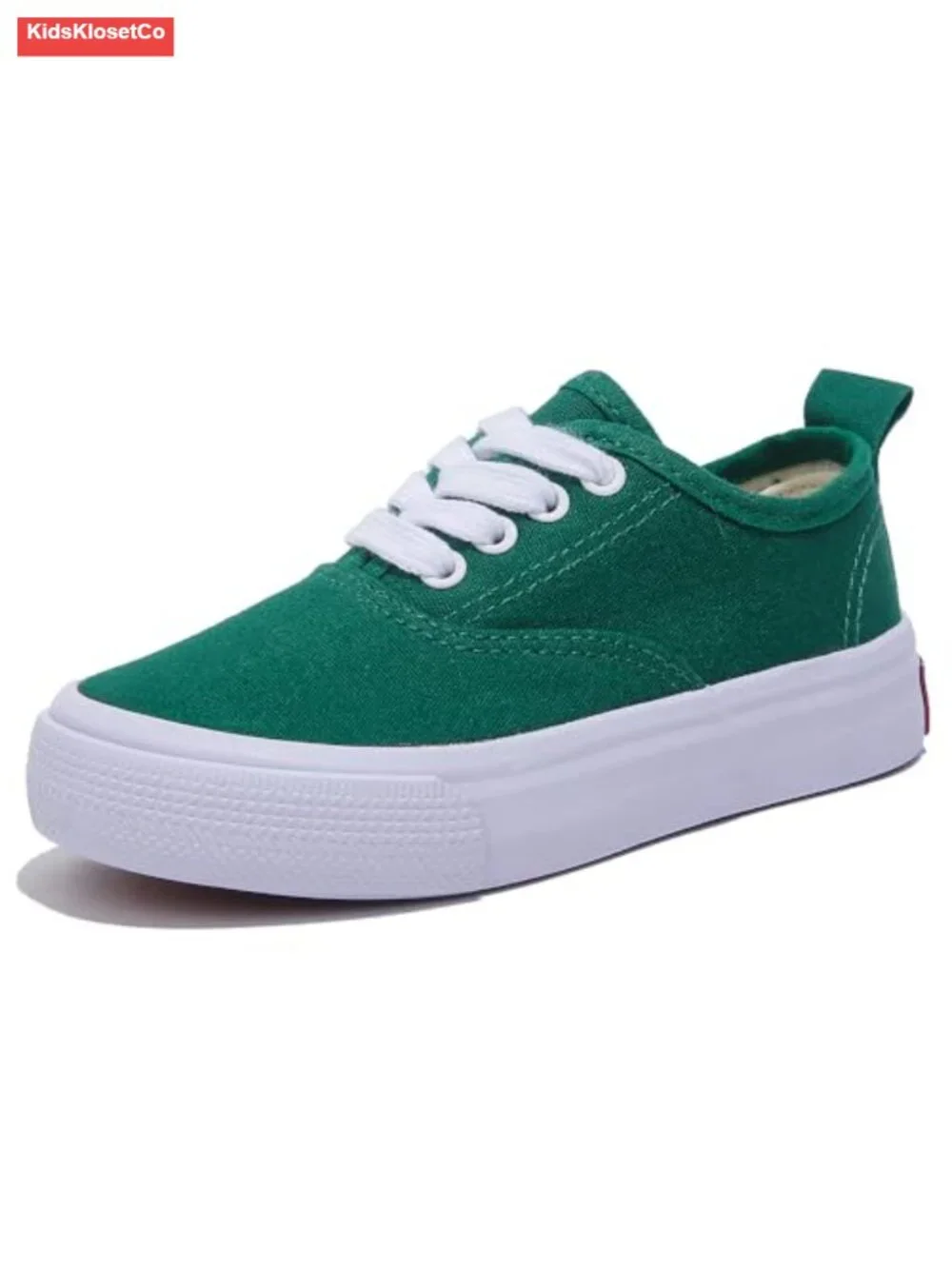 Kids Lace-up Canvas Low Top Sneakers Breathable Rubber Sole